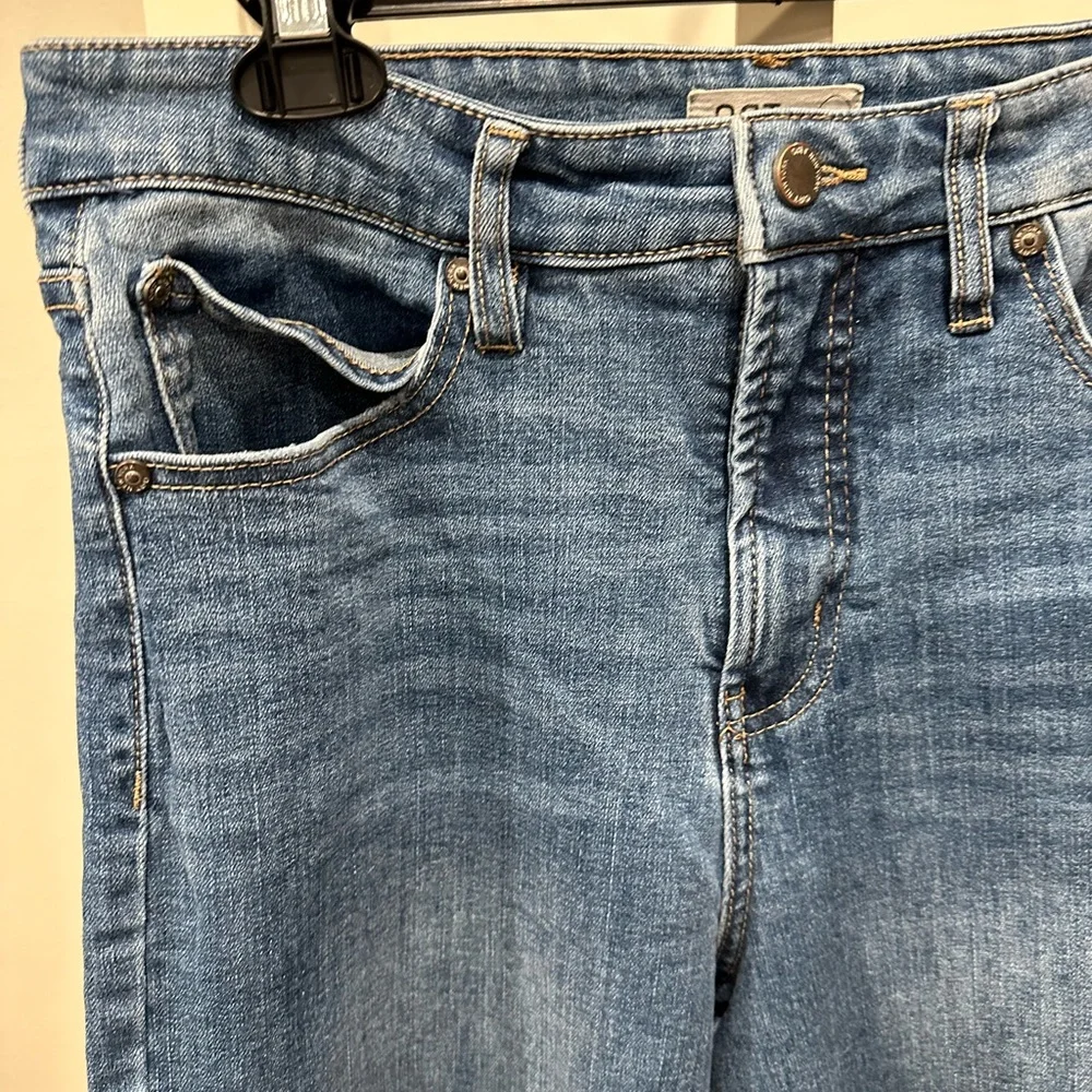 Oat New York High Rise Wide Leg Jeans Raw Hem Blue Sz 30 EU - Picture 4 of 10